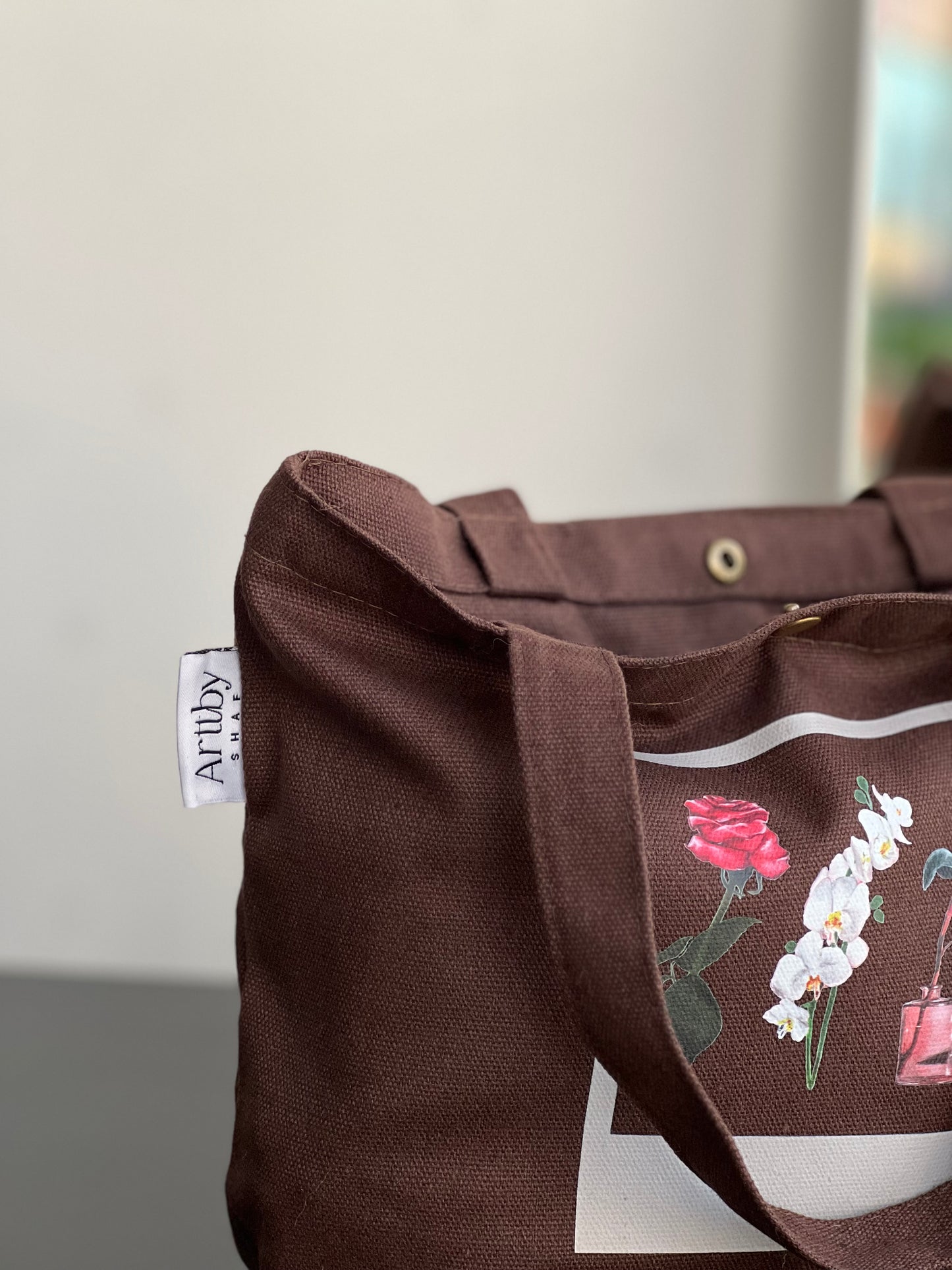 Floral Polaroid Mini Tote