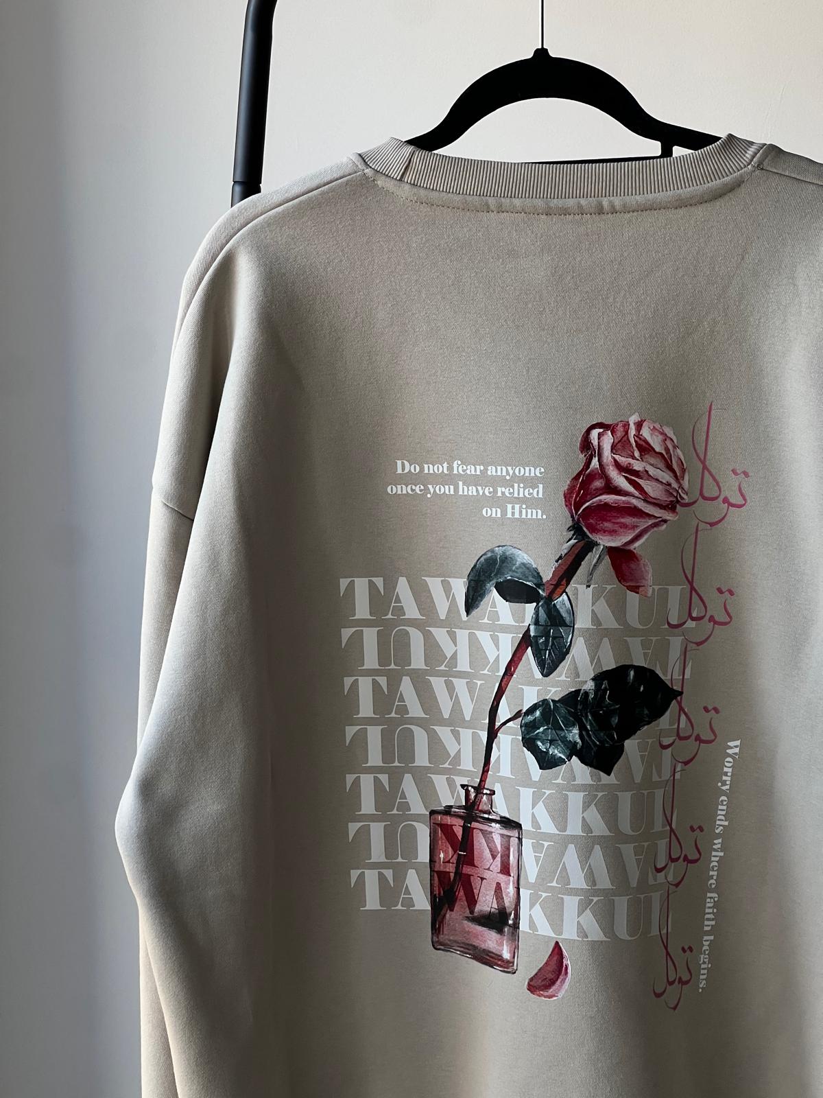 'Tawakkul' Floral Signature Sweatshirt