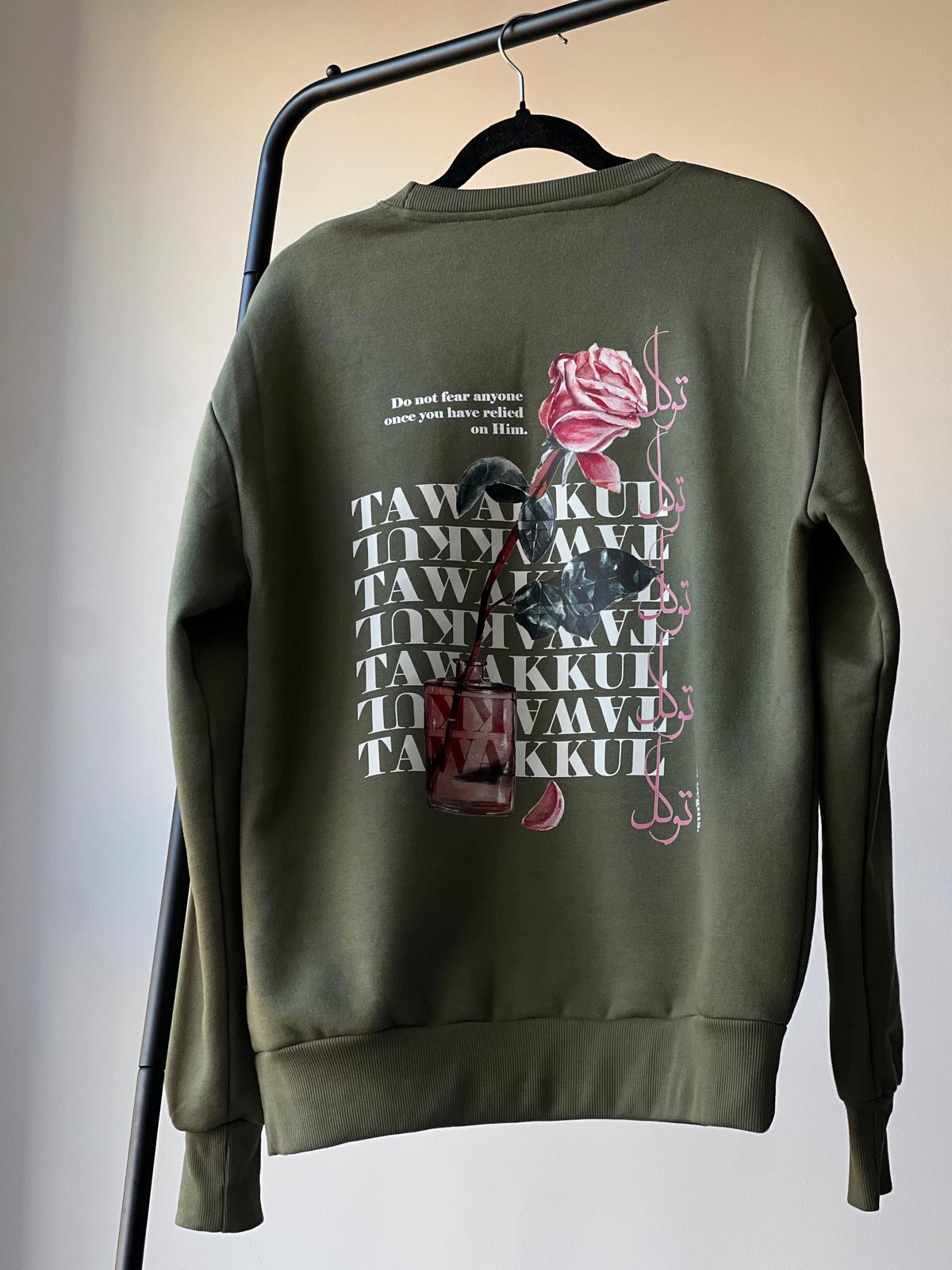 'Tawakkul' Floral Signature Sweatshirt