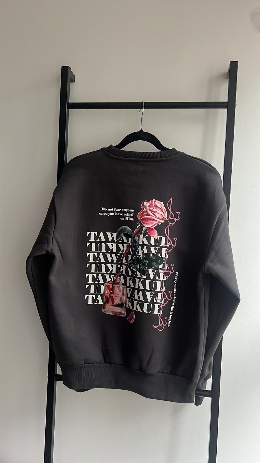 'Tawakkul' Floral Signature Sweatshirt