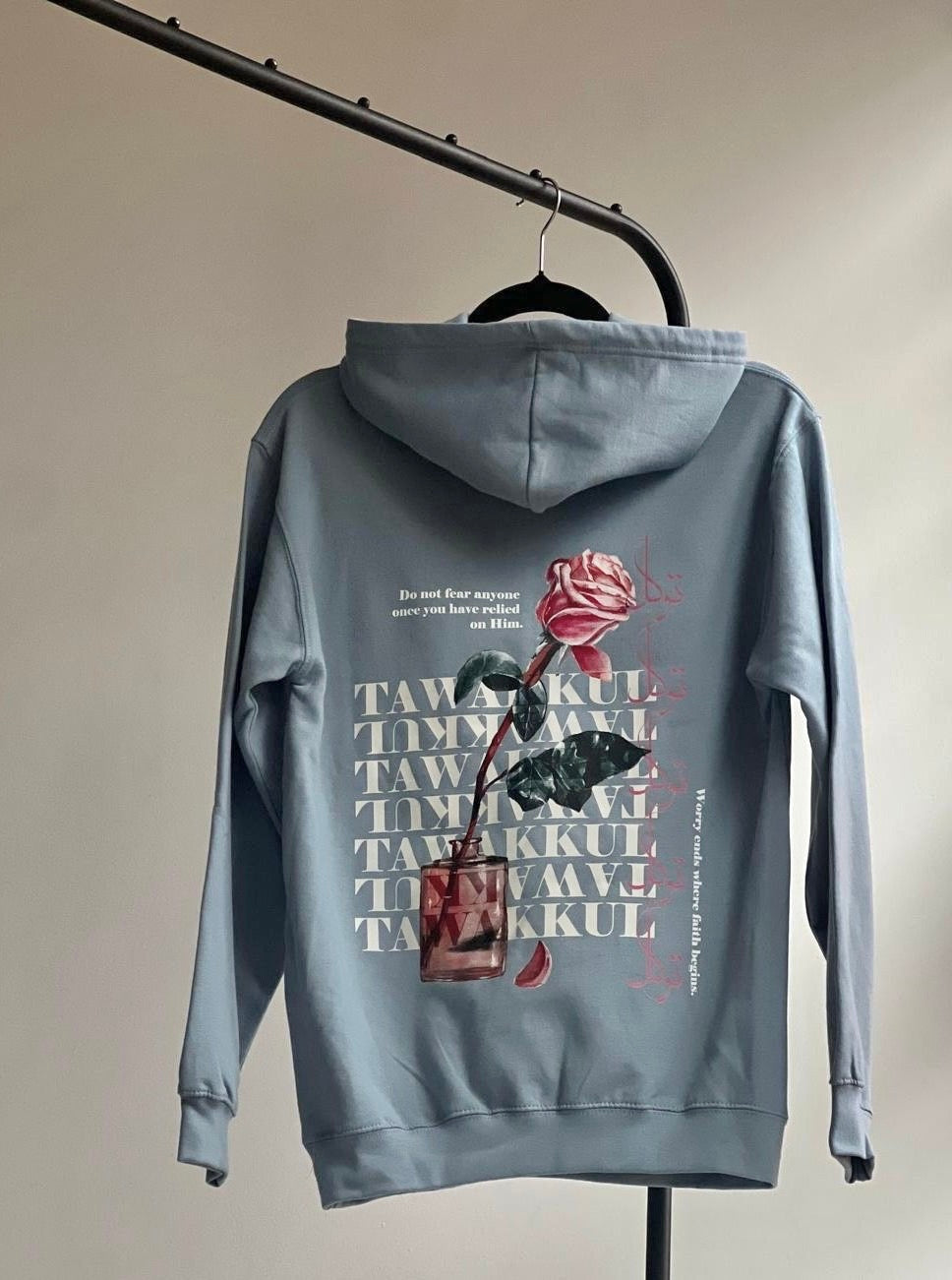 'Tawakkul' Floral Casual Hoodie