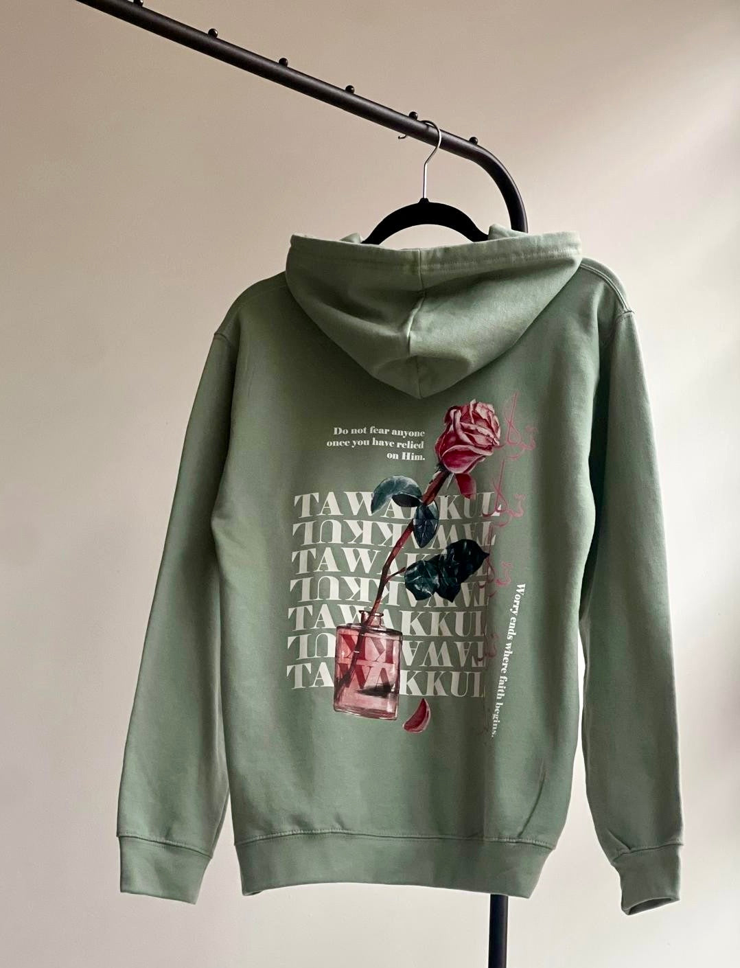 'Tawakkul' Floral Casual Hoodie