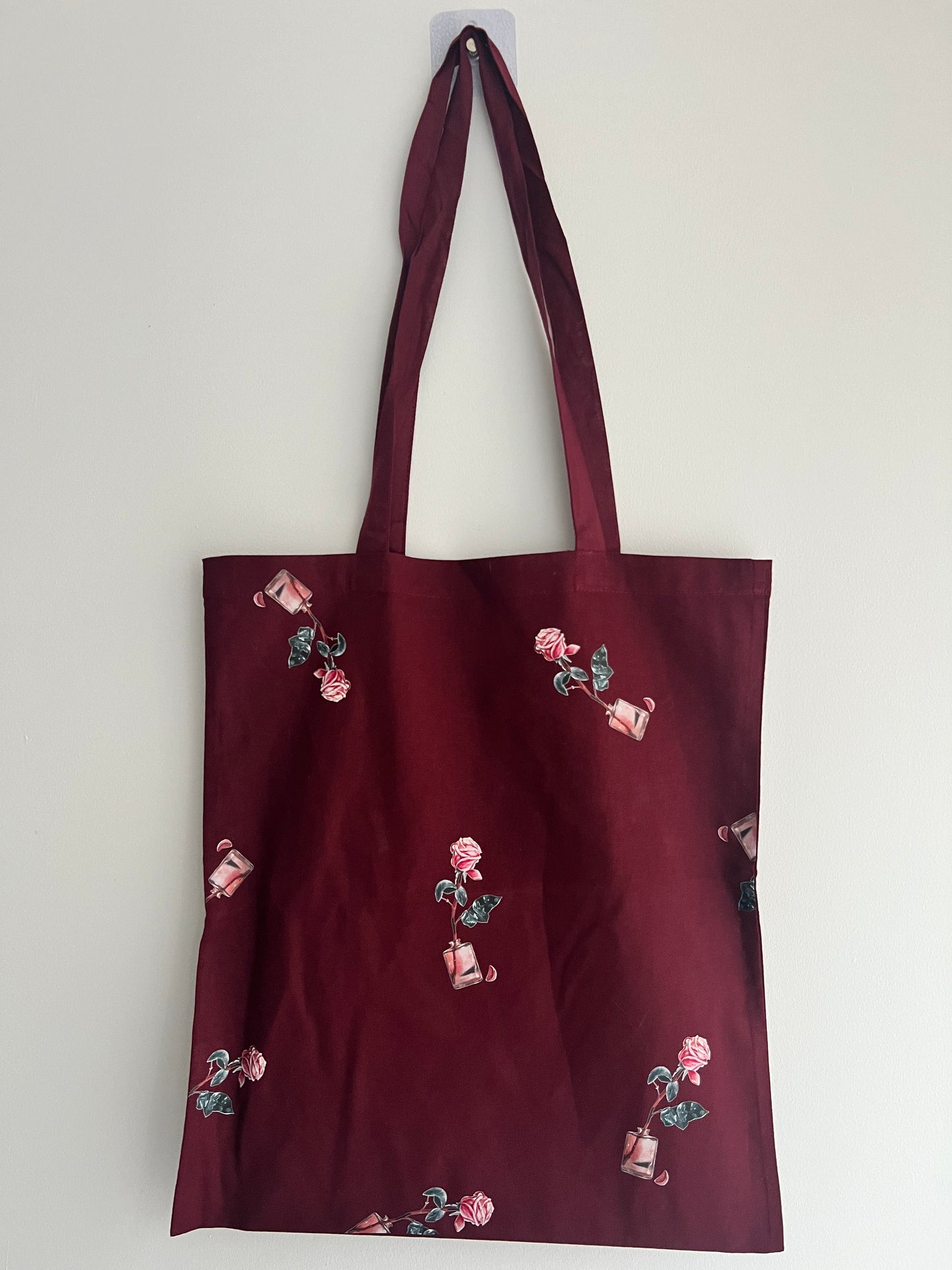 Pink Roses Tote Bag