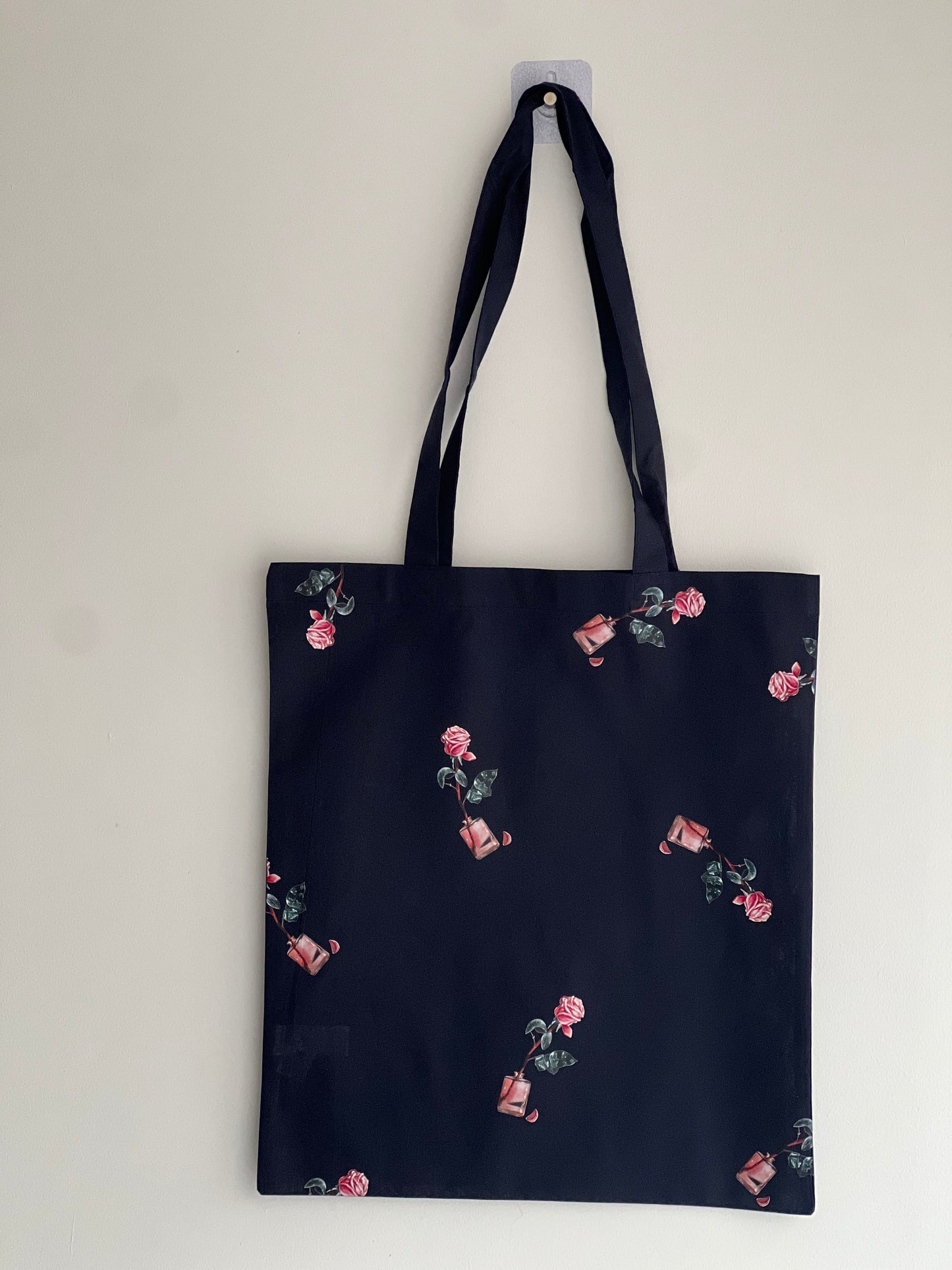 Pink Roses Tote Bag