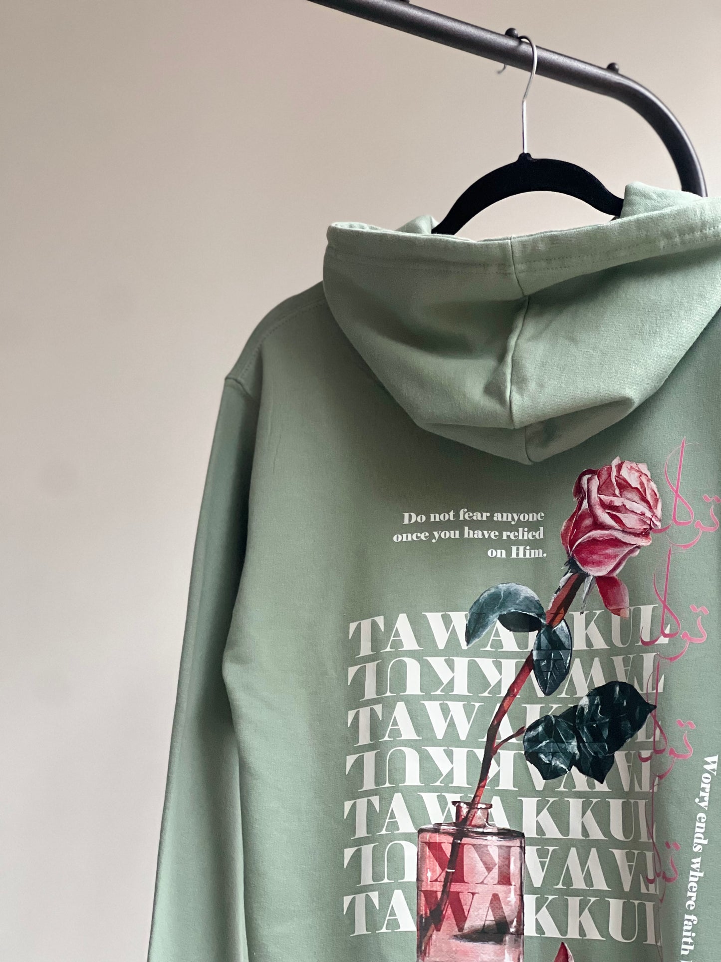 'Tawakkul' Floral Casual Hoodie