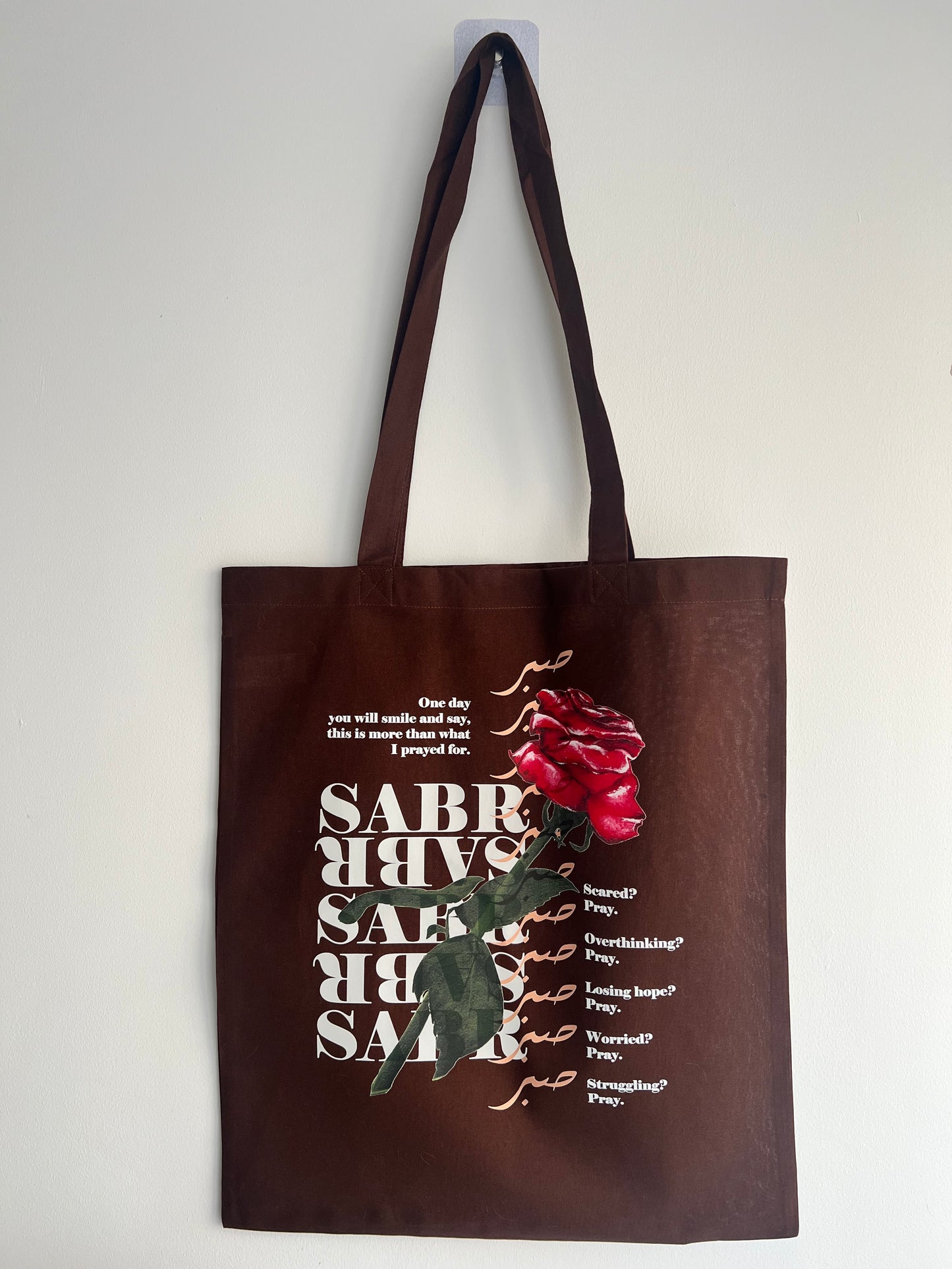 Floral 'Sabr' Tote Bag