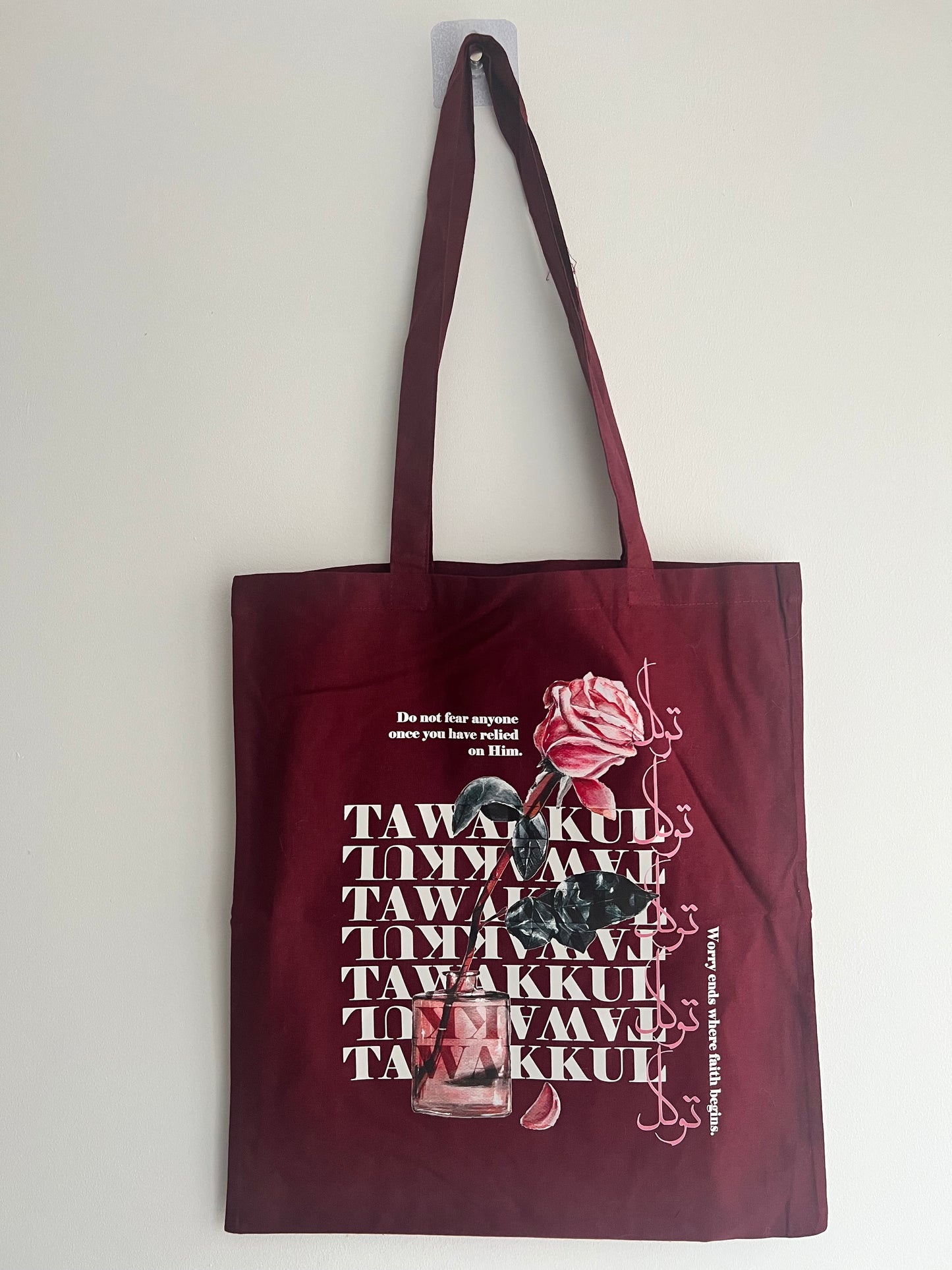 Floral 'Tawakkul' Tote Bag