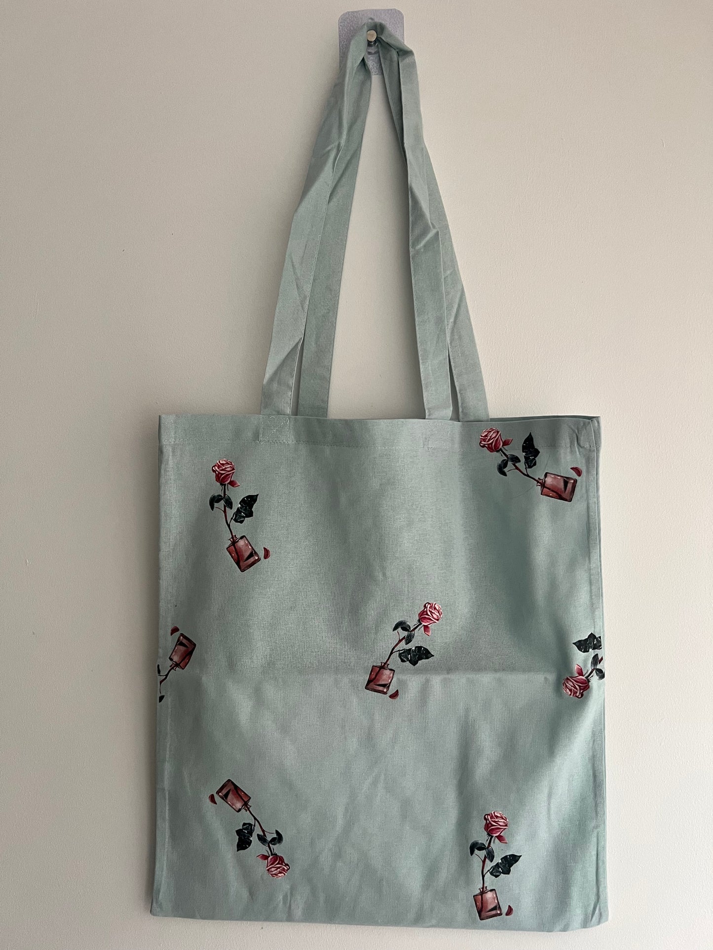 Pink Roses Tote Bag