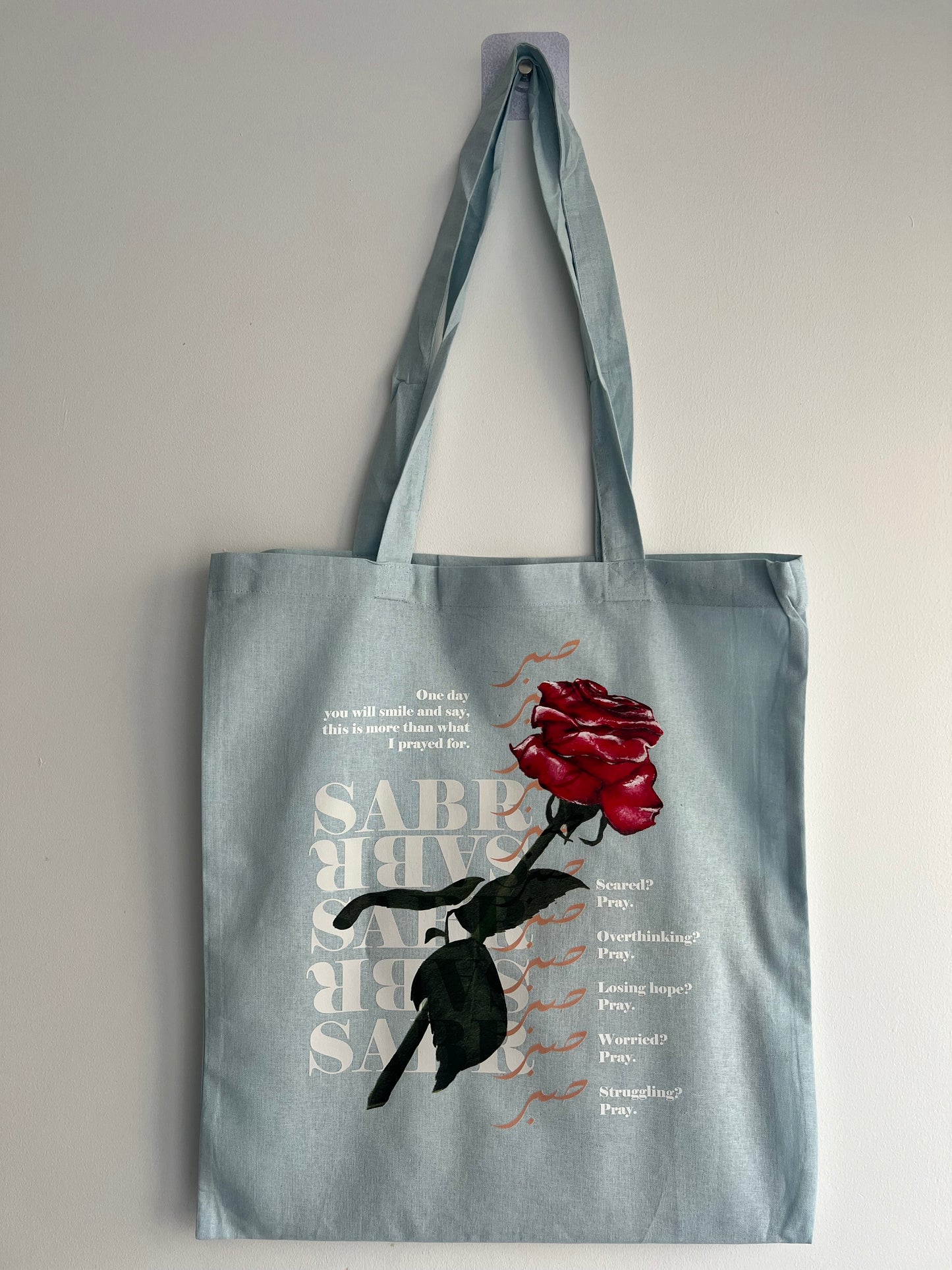 Floral 'Sabr' Tote Bag