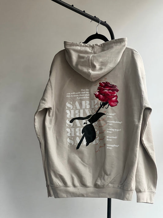 'Sabr' Floral Casual Hoodie