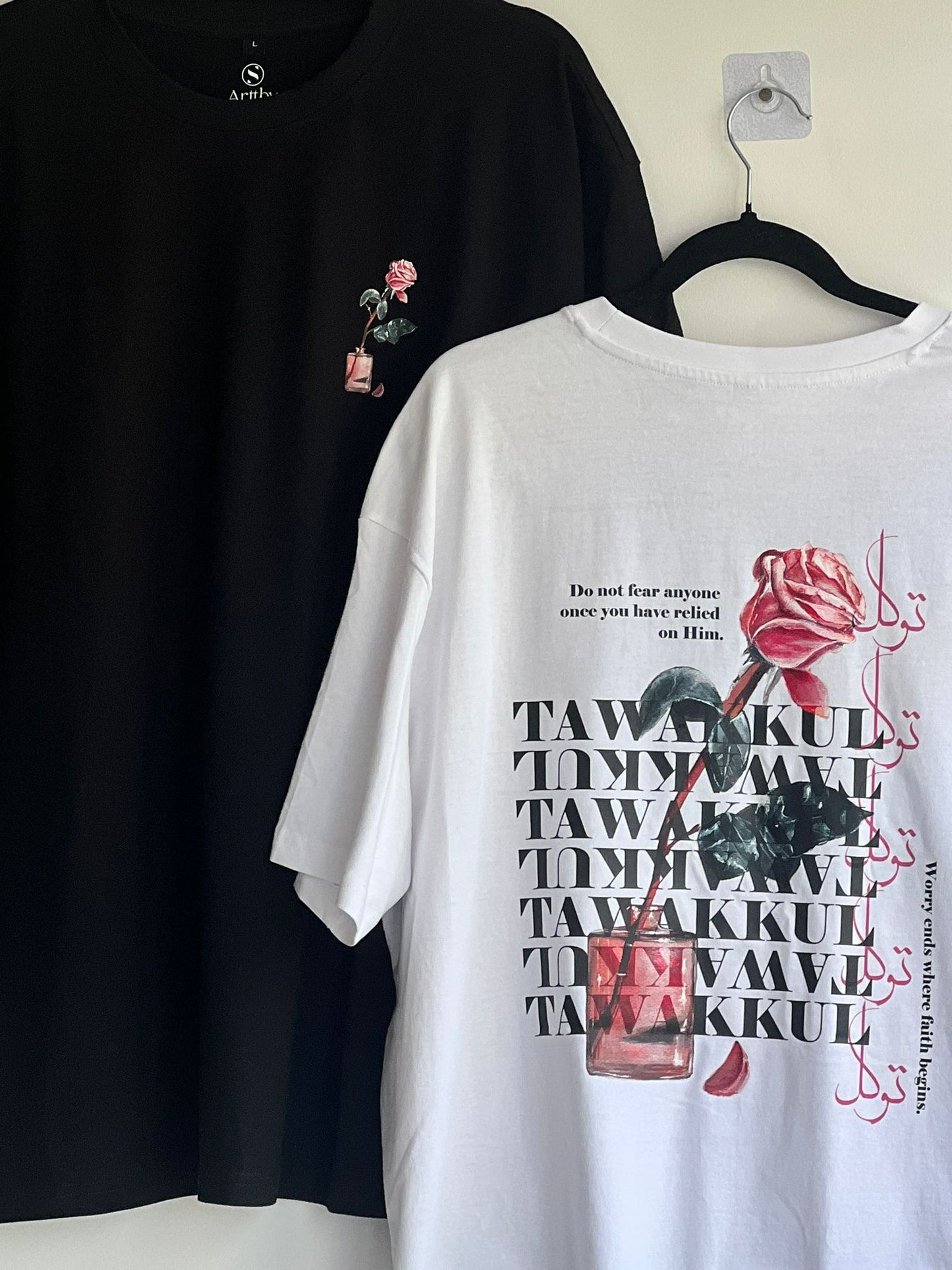 Floral Oversized 'Tawakkul' T-Shirt