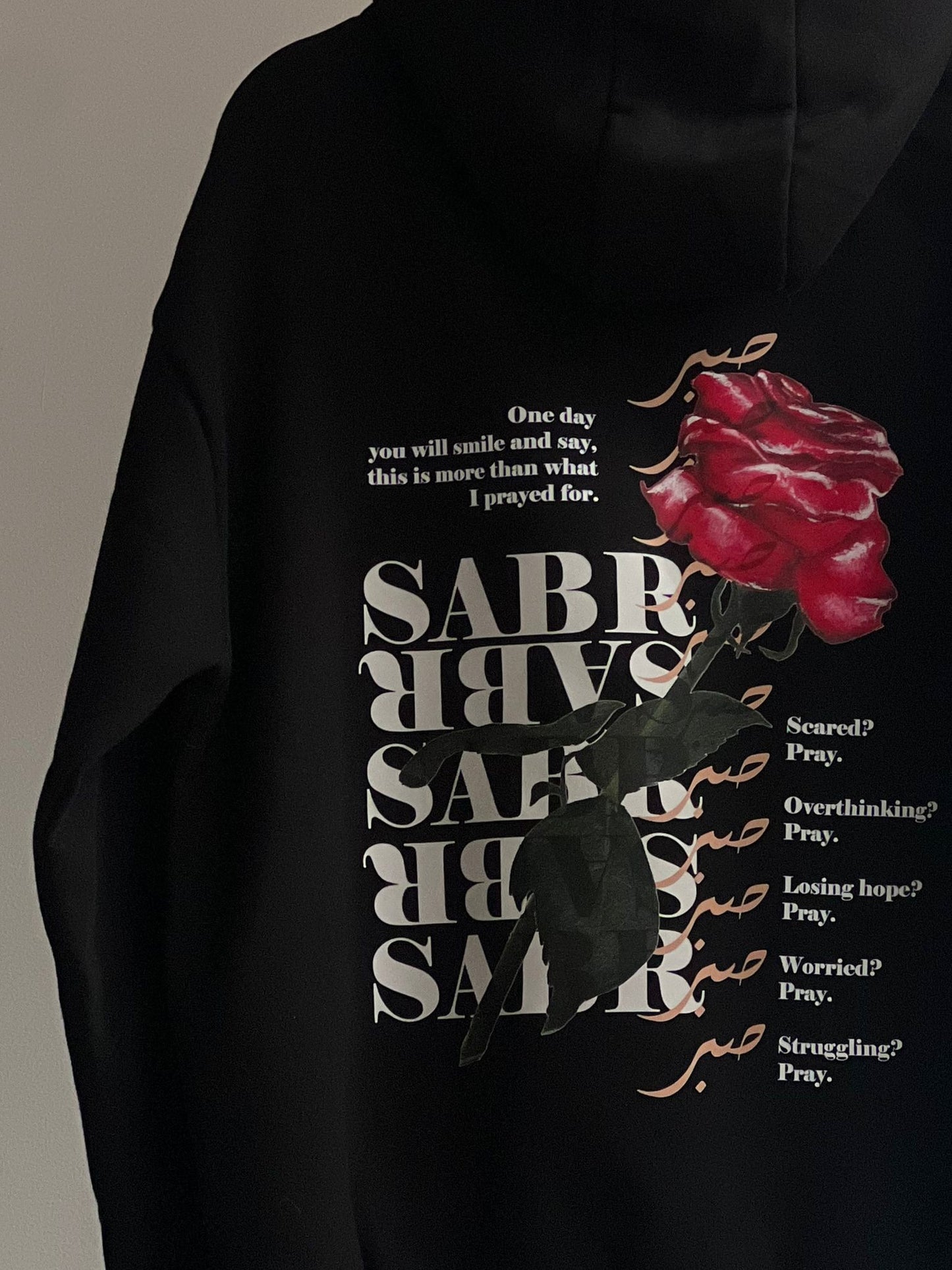 'Sabr' Floral Signature Hoodie