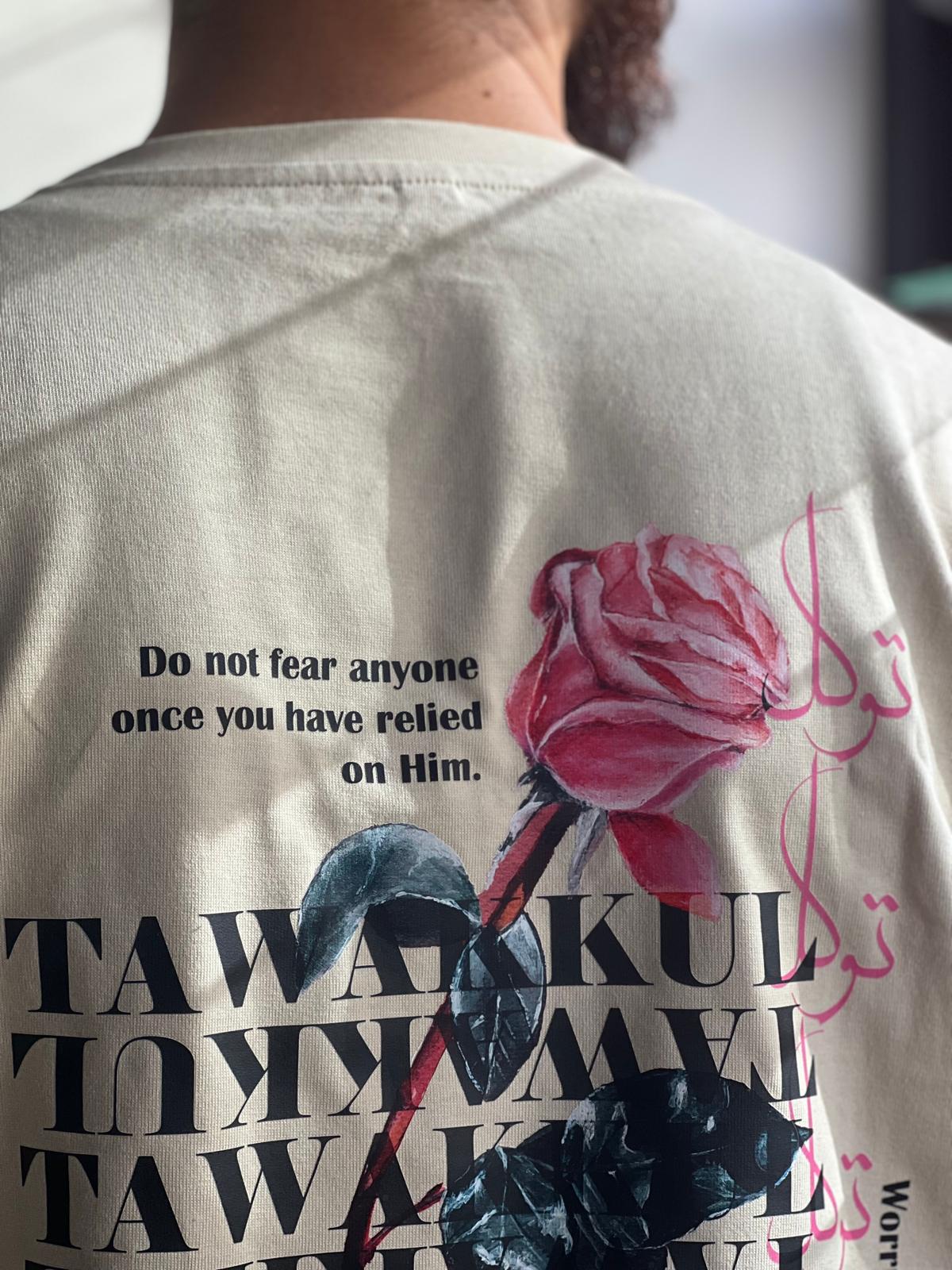 Floral Oversized 'Tawakkul' T-Shirt